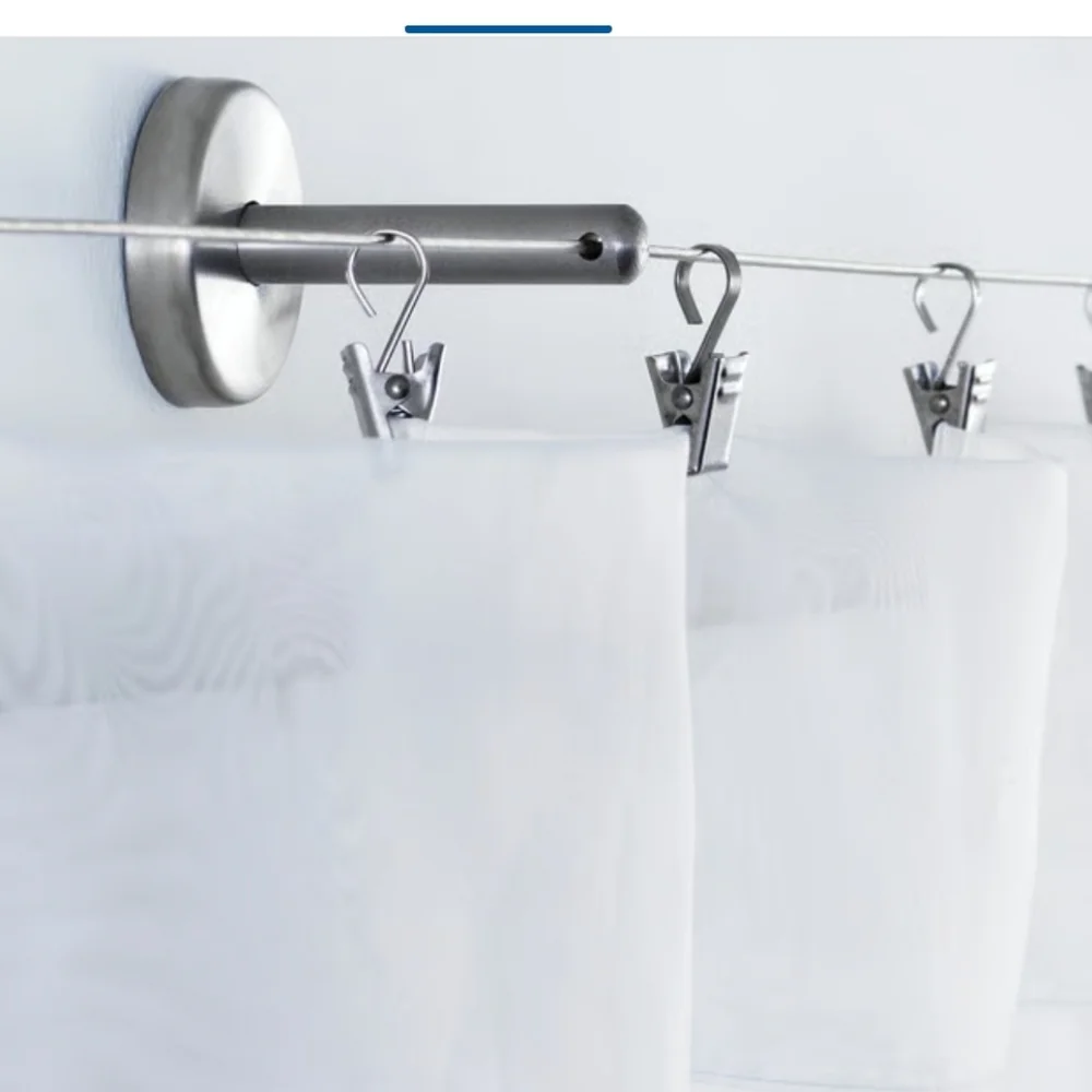 IKEA DIGNITET FLOATING CURTAIN WIRE HANGING SYSTEM 400.780.30 & 600.752.95
